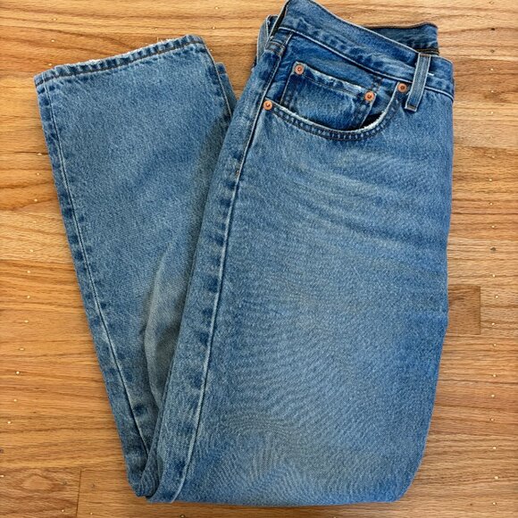 Women's Levi 501 JEANS OXNARD ATHENS PUSHE DENIM JEANS - Picture 10 of 11